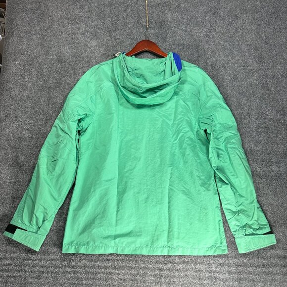 Club Monaco Jacket Womens  Medium Green Zip Up Hooded Pockets Windbreaker Rain - Picture 8 of 9
